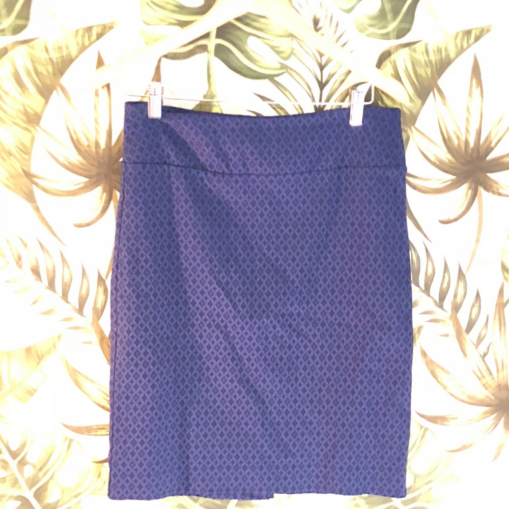 Blue pencil skirt